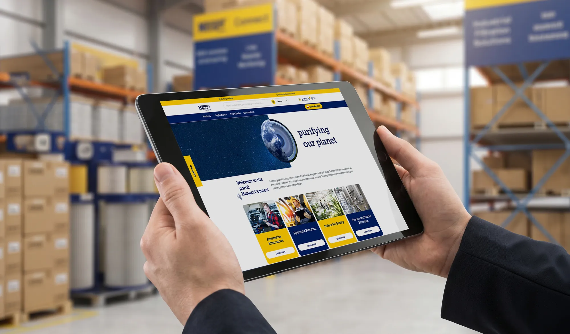 Spuštění webshopu Hengst Connect